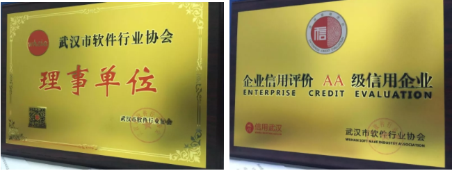 卓讯互动荣膺“AA级信用企业”和“武汉市软协理事单位”荣誉称号